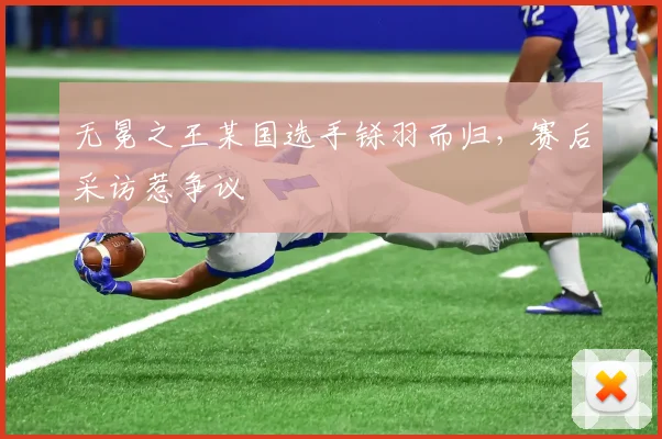 无冕之王某国选手铩羽而归，赛后采访惹争议
